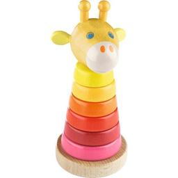 Jouet en Bois Anneaux à enficher Girafe HABA® - Jouets Haba