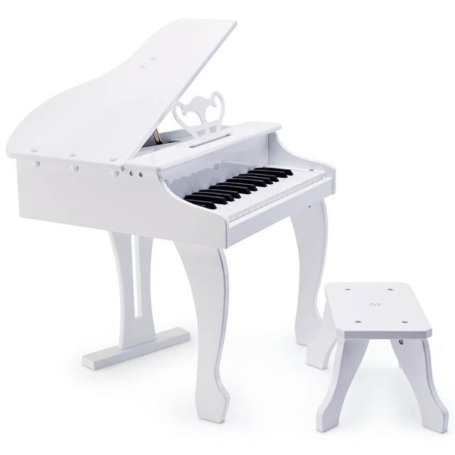 Piano à queue électronique blanc