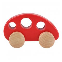 Petite voiture rouge en bois