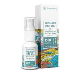 Huile CBD en spray, goût Chanvre 1500mg, sans THC (15ml)