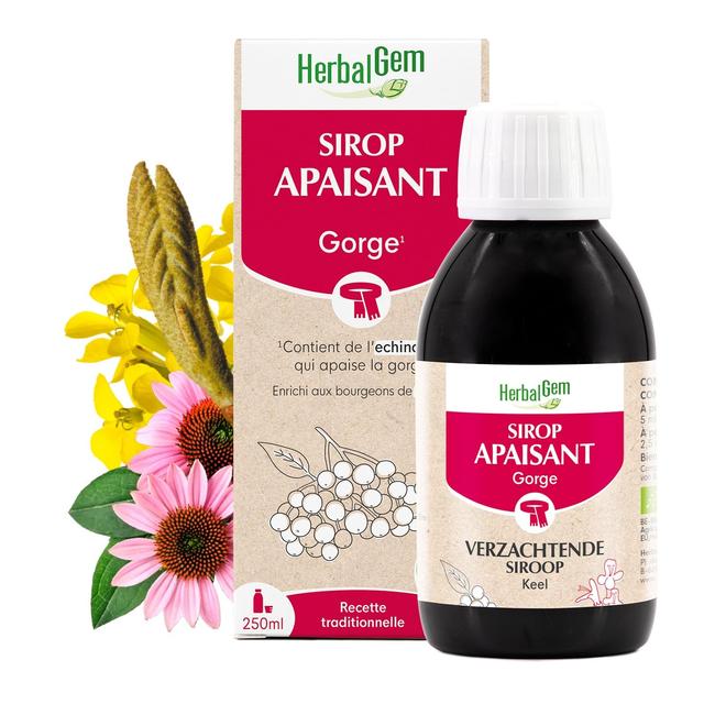 HERBALGEM SIROP DES REFROIDISSEMENTS - gorge irritée - 250 mL