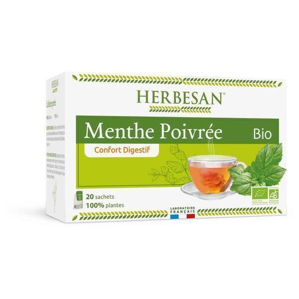 Infusion confort digestif à la menthe poivrée 20 sachets