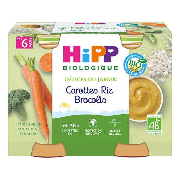 Petits pots carottes riz brocolis dès 6 mois - 2x190g