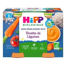 Petits pots risotto de légumes 2x190g, dès 8 mois