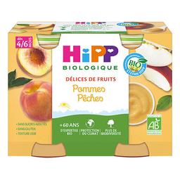 Délice de fruits pommes pêches dès 4 mois - 2x190g