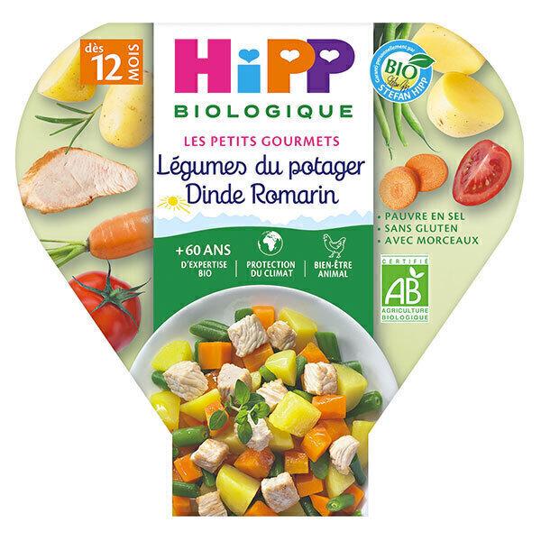 Assiette légumes du potager dinde romarin 230g, dès 12 mois