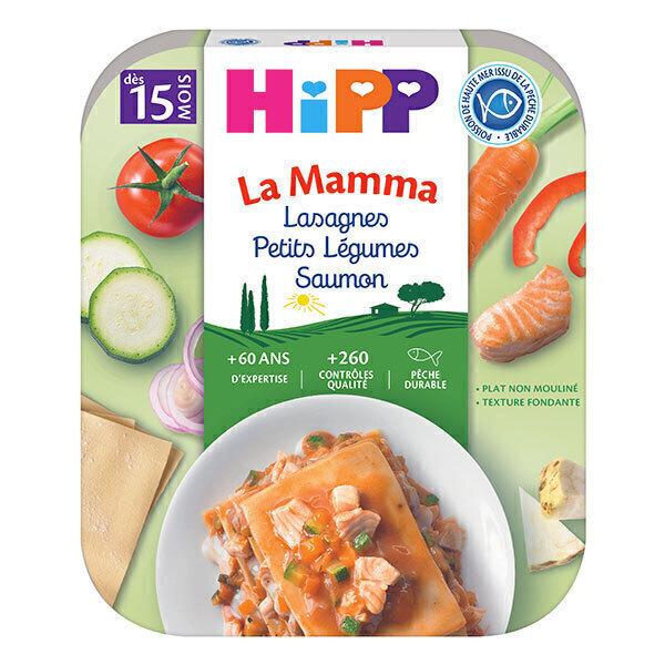 Lasagnes petits légumes saumon 250g La Mama, dès 15 mois