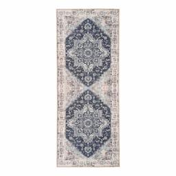 Tapis de couloir bleu 80 x 200 cm