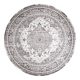 Tapis rond noir et blanc Ø 200 cm