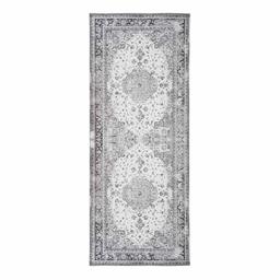 Tapis de couloir noir et blanc 80 x 200 cm