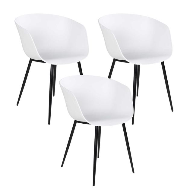 6 Fauteuils de jardin blanc RODA