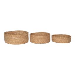 Lot de 3 paniers jonc de mer