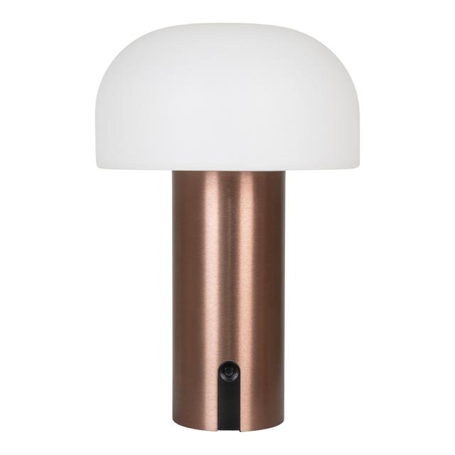 Lampe blanc cuivre rechargeable