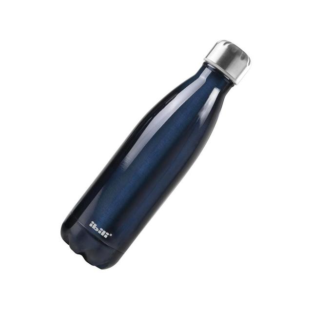 Bouteille thermos en acier inoxydable bleu Ibili