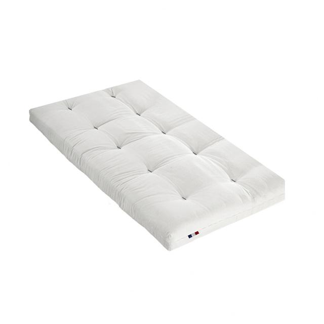 Matelas futon coton écru 90x190