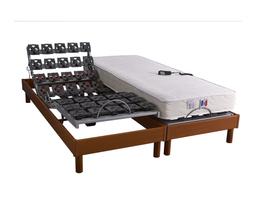 Lit Electrique matelas mémoire forme 2x80x200