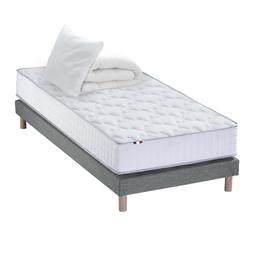 Pack ASTRE Matelas Ressorts Sommier Couette Oreillers 90x190