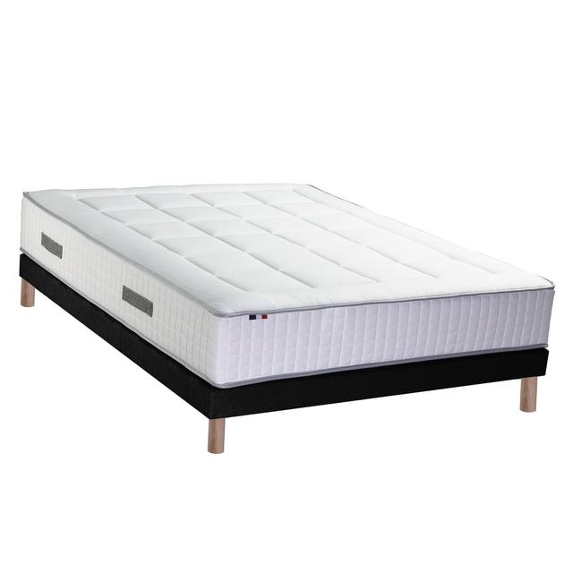 Ensemble Matelas Ressort Mémoire de forme Sommier 140x190