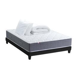 Ensemble Matelas Ressort Sommier couette oreillers 140x190