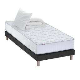 Pack ASTRE Matelas Ressorts Sommier Couette Oreillers 90 x 190