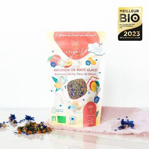 Maté Glacé Pomme Pêche, Bleuet Bio - 70g