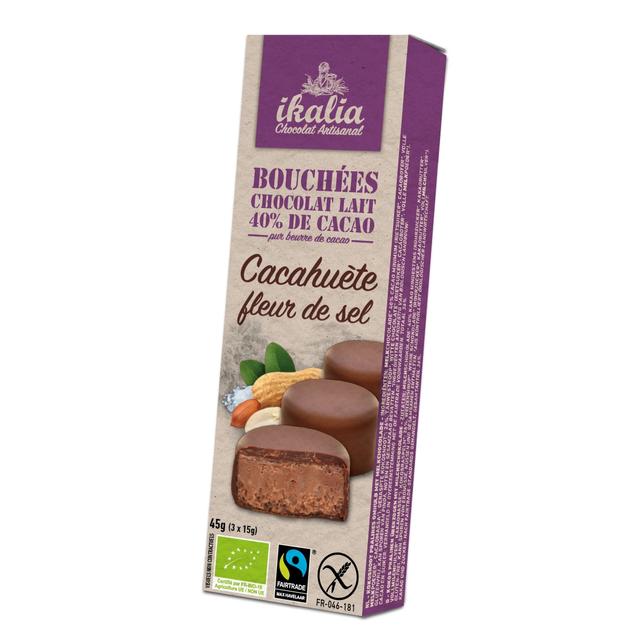 Bouchées chocolat au lait cacahuète 3x15g