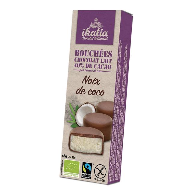 Bouchées chocolat au lait noix de coco 3x15g