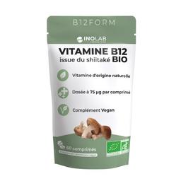 Vitamine B12 vegan issue du shiitake bio - 75µg par comprimé