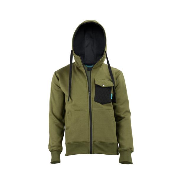 ORGANIC HOODIE VERT OLIVE