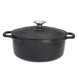 Cocotte ronde 32 cm chasseur noir interieur noir