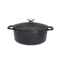 Cocotte ronde 20 cm chasseur noir interieur noir