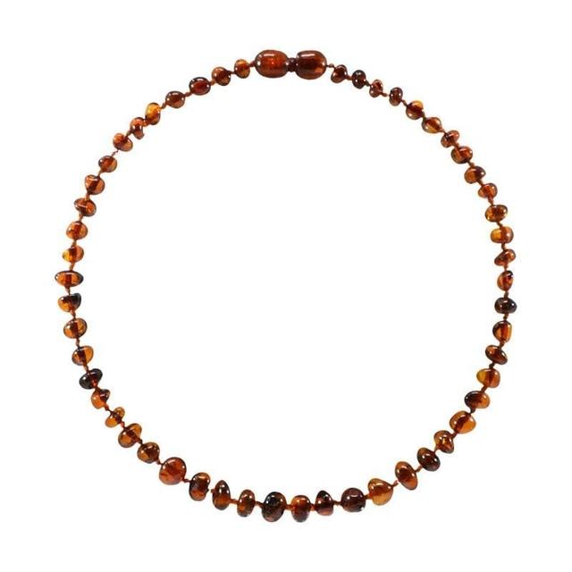 Collier Ambre bébé - Cognac