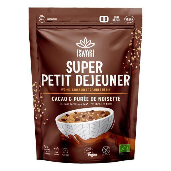 Super petit-déjeuner Cacao et Purée de noisette 360g