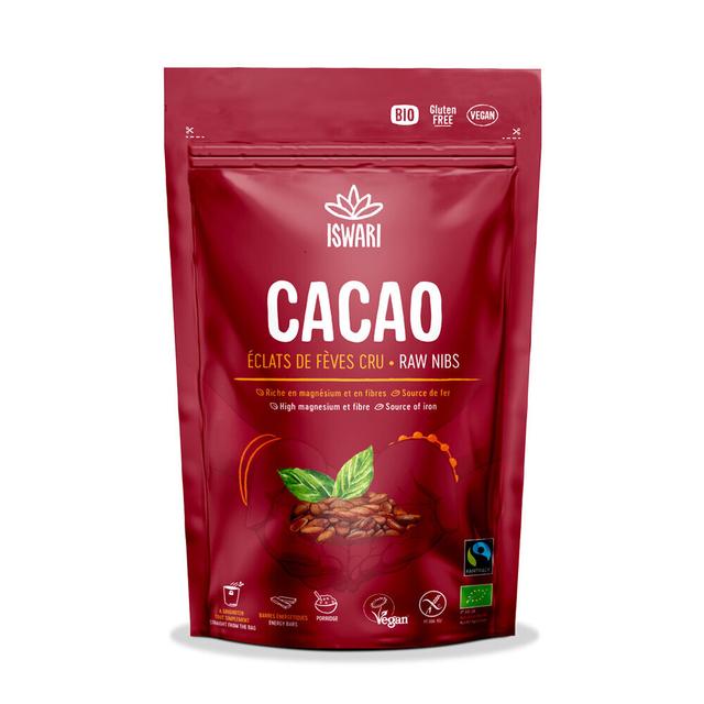 Éclats de fèves de cacao cru 125g