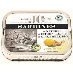 Sardines au naturel citron et gingembre 115g