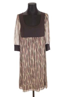 Robe Diane Von Furstenberg marron