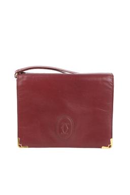 Pochette Cartier en cuir