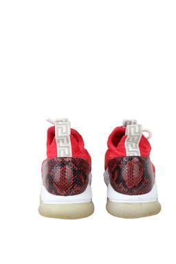 Baskets basses Versace Rouge