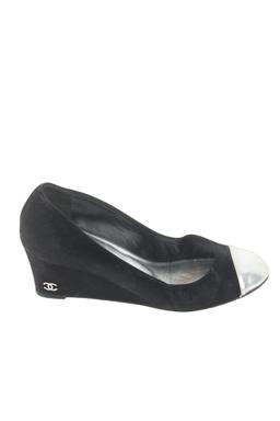 Ballerines Chanel en daim