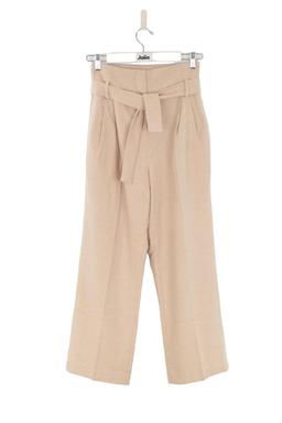 Pantalon droit Bash beige