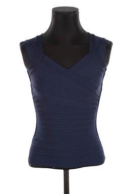 Top Herve Leger bleu