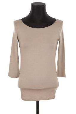 Top manches longues Maje beige