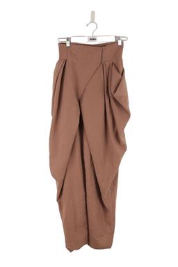 Pantalon droit Alberta Ferretti marron