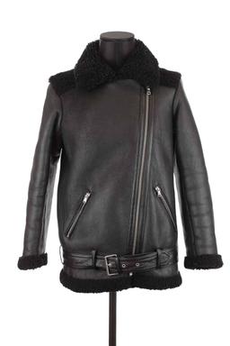 Manteau Maje en cuir