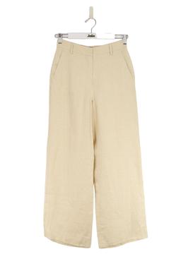 Pantalon droit Max Mara en lin