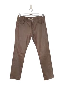 Pantalon slim Vanessa Bruno en cuir