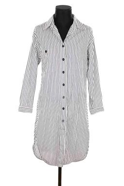 Robe chemise dos ouvert Sandro en coton