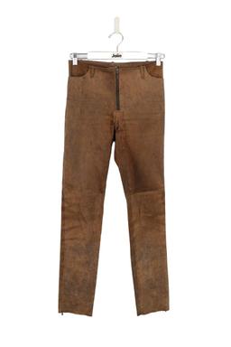 Pantalon slim Plein Sud en cuir