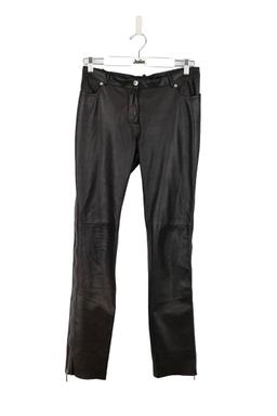 Pantalon slim Plein Sud en cuir