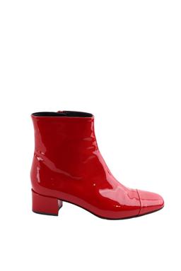 Boots Carel en cuir verni